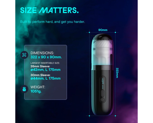 Смарт-мастурбатор Kaotik Labs The Shockwave, режим edging, імітація фрикцій