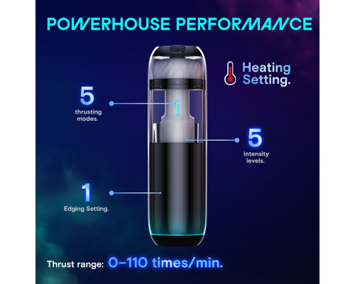 Смарт-мастурбатор Kaotik Labs The Cocoon, режим edging, пульсації, підігрів до 42 °C