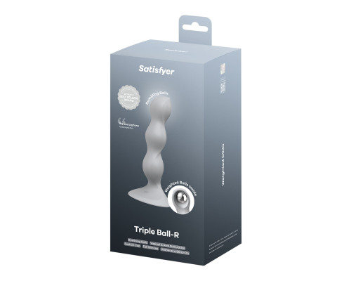 Анальний стимулятор-намистини Satisfyer Triple Ball-R Grey