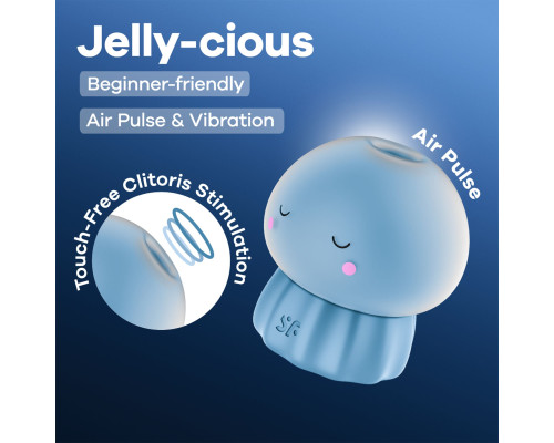 Вакуумний кліторальний стимулятор Satisfyer Jelly-cious Blue