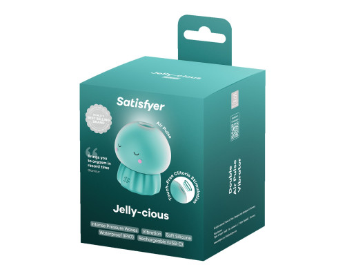 Вакуумний кліторальний стимулятор Satisfyer Jelly-cious Green