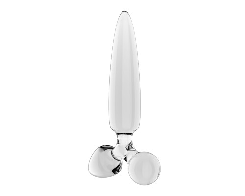 Тристоронній скляний дилдо Satisfyer Triple Crystal 1 Transparent