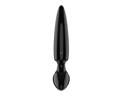Тристоронній скляний дилдо Satisfyer Triple Crystal 1 Black