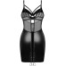 Сорочка Obsessive Dominna chemise & thong 2XL/3XL