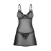 Сорочка Obsessive Euridia chemise & tanga XS/S