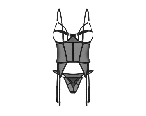 Корсет Obsessive Euridia corset & tanga XL/2XL