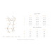 Корсет Obsessive Soranna cupless corset & crotchless thong 2XL/3XL