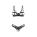 Комплект Obsessive Euridia 2-pcs crotchless set XL/2XL