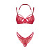 Комплект Obsessive Matildea 2-pcs crotchless set L/XL