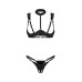 Комплект Obsessive Roccele 2-pcs crotchless set L/XL