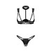 Комплект Obsessive Roccele 2-pcs crotchless set L/XL