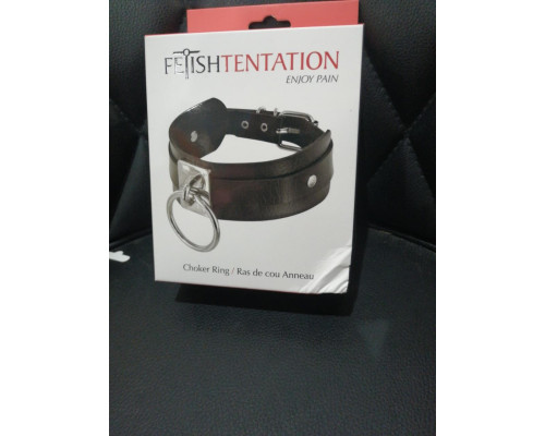 Нашийник з кільцем Fetish Tentation Choker Ring (м'яте паковання!!!)