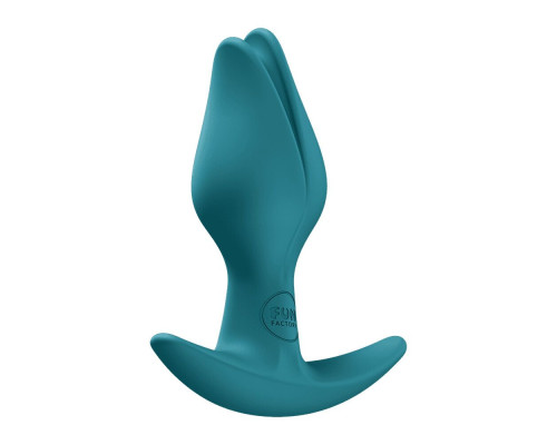 Анальна пробка Fun Factory BOOTIE FEM Bottle Green, у вигляді бутона, діаметр 2,9 см, тонкий обмежувач
