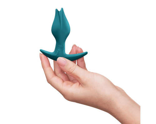 Анальна пробка Fun Factory BOOTIE FEM Bottle Green, у вигляді бутона, діаметр 2,9 см, тонкий обмежувач