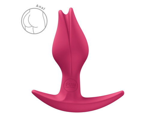 Анальна пробка Fun Factory BOOTIE FEM Raspberry, у вигляді бутона, діаметр 2,9 см, тонкий обмежувач