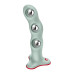 Фалоімітатор Fun Factory BOUNCER Light Green, кульки всередині, ефект вібрації, діаметр 3,9 см