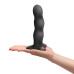 Фалоімітатор Fun Factory BOUNCER Black, кульки всередині, ефект вібрації, діаметр 3,9 см