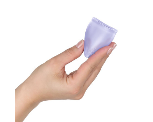 Менструальна чаша Fun Factory FUN CUP SIZE B Purple, багаторазова, діаметр 4,3 см, об’єм 30 мл