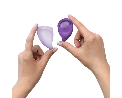 Набір менструальних чаш Fun Factory FUN CUP EXPLORE KIT, 2 шт, Multicolored Violet, об’єми 20 та 30 мл