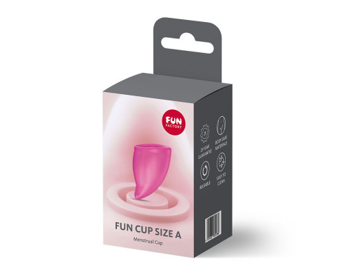 Менструальна чаша Fun Factory FUN CUP SIZE A Magenta, багаторазова, діаметр 4 см, об’єм 20 мл