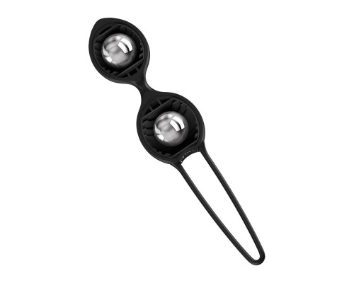 Вагінальні кульки Fun Factory SMARTBALLS DUO Black, 2 шт, діаметр 3,2 та 3,6 см