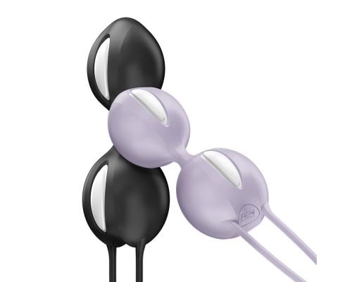 Вагінальні кульки Fun Factory SMARTBALLS DUO Black, 2 шт, діаметр 3,2 та 3,6 см