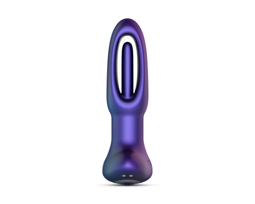 Анальна пробка з віброязичком Hueman - Voyager Butt Plug With Tapping