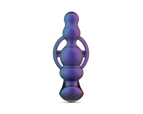 Анальний вібратор з ерекційним кільцем Hueman - Stellar Force Anal Beads with Cockring