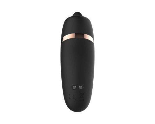 Мінівібратор з язичком Rosy Gold - Vibrating & Licking Dual Stimulator
