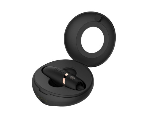 Мінівібратор з язичком Rosy Gold - Vibrating & Licking Dual Stimulator
