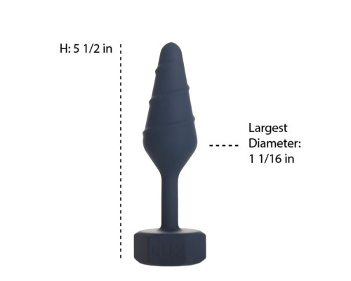 Анальна пробка Lux Active Twist Plug Small Blue (м'яте паковання!!!)