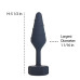 Анальна пробка Lux Active Twist Plug Small Blue (м'яте паковання!!!)
