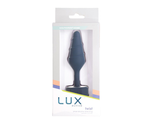 Анальна пробка Lux Active Twist Plug Small Blue (м'яте паковання!!!)