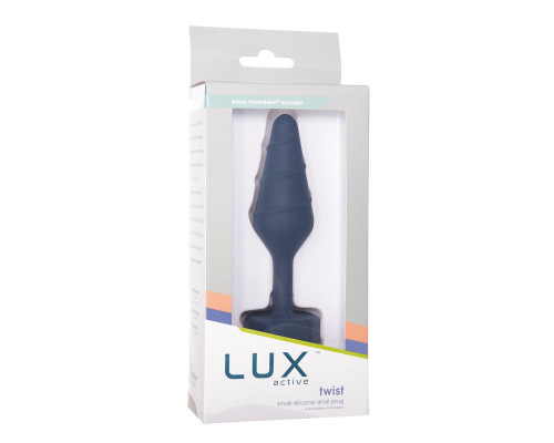 Анальна пробка Lux Active Twist Plug Small Blue (м'яте паковання!!!)