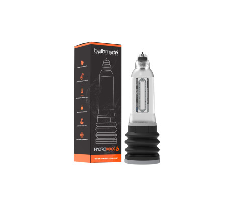 Гідропомпа Bathmate Hydromax 6 Clear, для члена довжиною від 10 до 15 см, діаметр до 5,2 см
