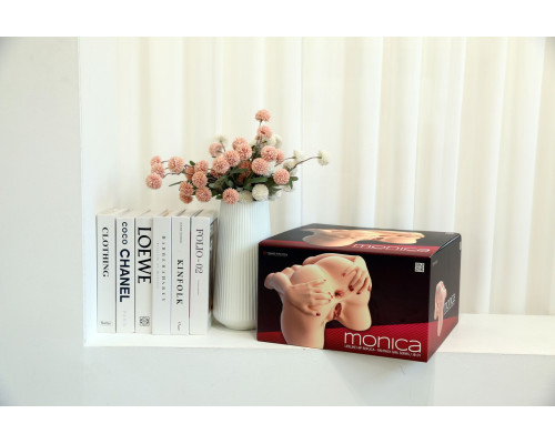 Мастурбатор-попа Naked Factory MONICA, вагіна + анус, 2 канали, дуже реалістичний, наскрізний