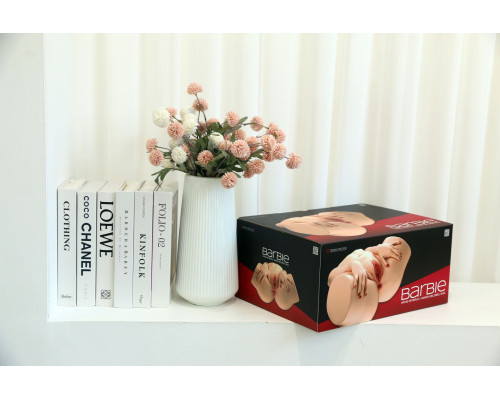 Мастурбатор-півторс Naked Factory BARBIE, вагіна + анус, 2 канали, дуже реалістичний, наскрізний