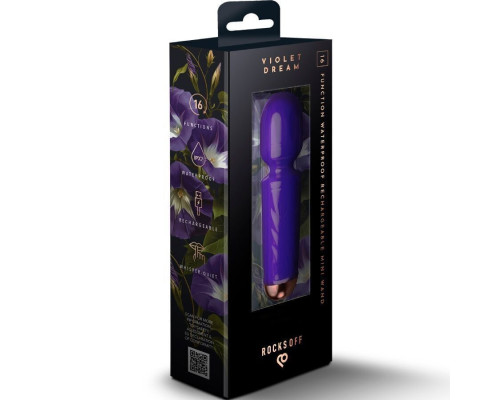 Вібромасажер Rocks Off Mini Wand Violet Dream, 16 режимів