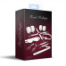 Набір Feral Feelings BDSM Kit 7 White, наручники, поножі, конектор, маска, падл, кляп, затискачі
