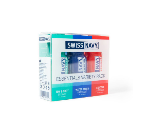 Розпродаж!!! Набір Swiss Navy Essentials Variety Pack 3 х 30 мл (термін 21.01.2027)