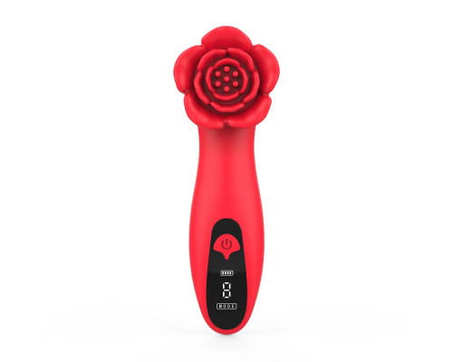 Розкішний вібратор для клітора Loviss Tona Rose Vibrator, у вигляді троянди, 9 режимів