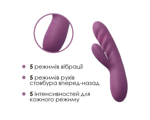 Вібратор-кролик Svakom Avery Lilac  (м'яте паковання!!!)