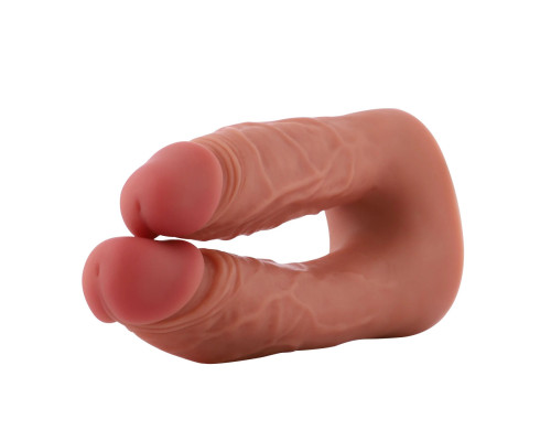 Подвійний фалоімітатор для секс-машин Hismith Silicone Double Penetrator Dildo, система KlicLok
