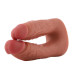 Подвійний фалоімітатор для секс-машин Hismith Silicone Double Penetrator Dildo, система KlicLok