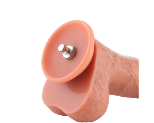 Фалоімітатор для секс-машин Hismith 8.25" Dual-density dildo with veins, система KlicLok