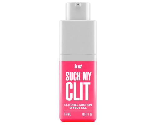 Смоктайзер для клітора Intt Suck My Clit Wild Strawberry (15 мл), полуниця, гель з ефектом посмоктування