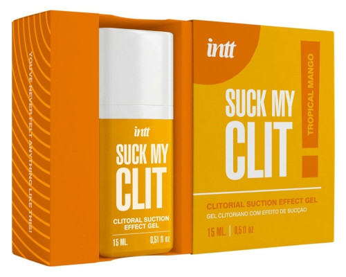 Смоктайзер для клітора Intt Suck My Clit Tropical Mango (15 мл), манго, гель з ефектом посмоктування