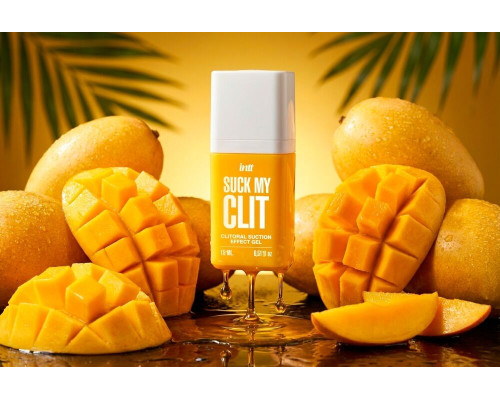 Смоктайзер для клітора Intt Suck My Clit Tropical Mango (15 мл), манго, гель з ефектом посмоктування