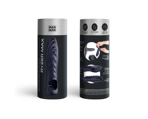 Насадка на член Manwan RYZER MAX - Black Plum