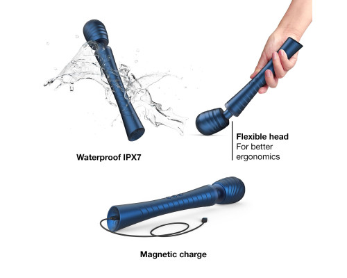 Вібромасажер MAN.WAND EDGY Stellar Blue